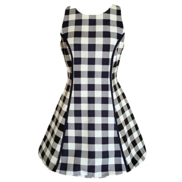 REVOLVE Finders Keepers Alter Ego Gingham Plaid Flair Mini Dress Size Large - Picture 1 of 12